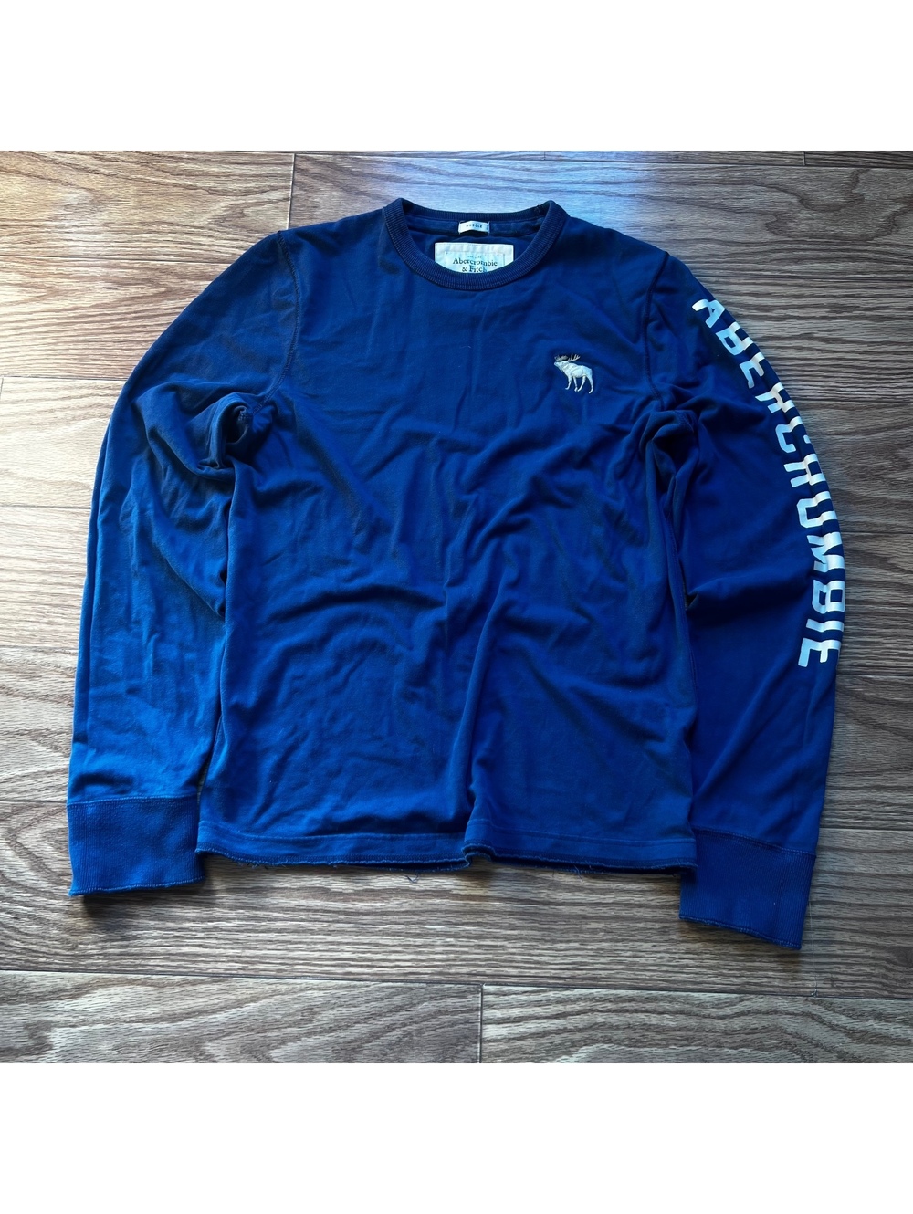 vintage y2k abercrombie & fitch navy muscle long sleeve tee streetwear skater gr
